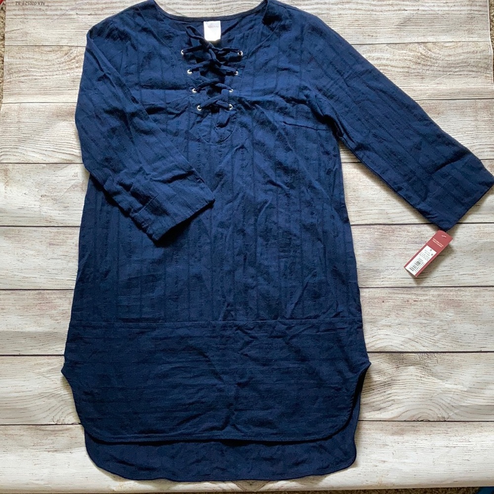 Merona Swim Coverup Dress NWT Women’s Size Small Blue